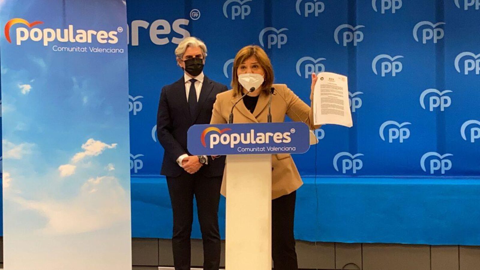 Isabel Bonig en una imatge d'arxiu a la seu del PP