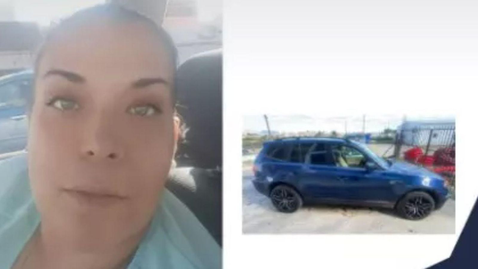Imatge de la dona desapareguda i el seu vehicle