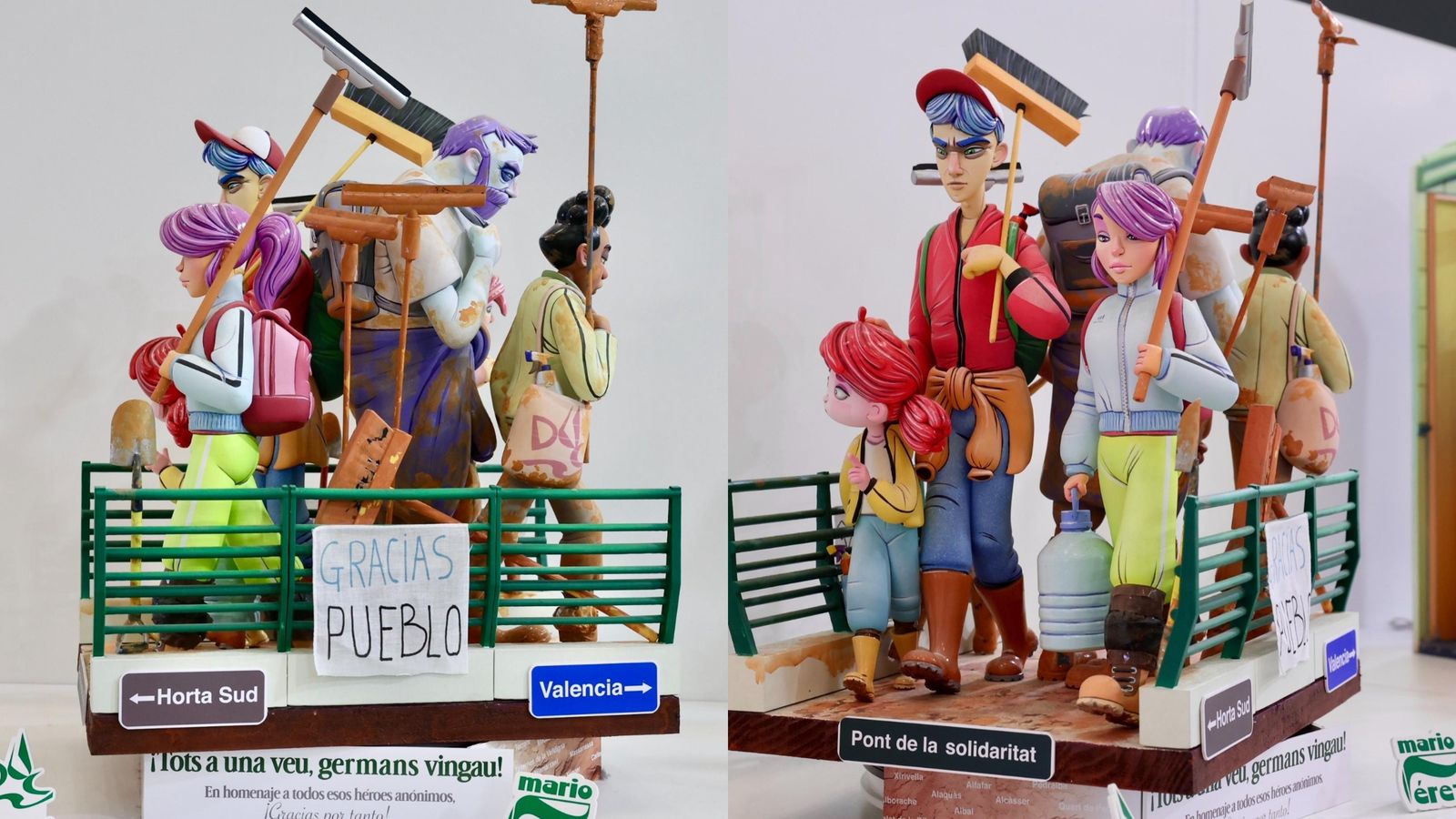 'El pont de la solidaritat' se salvarà de les flames