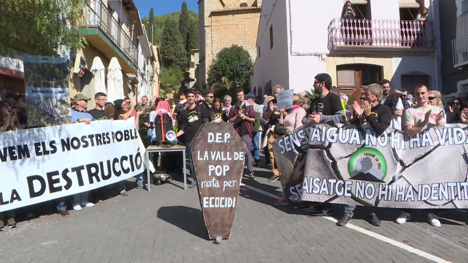 Manifestació en contra del PAI de Llíber