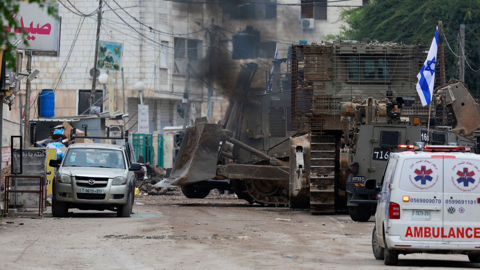 Imatge de la intervenció a Jenin