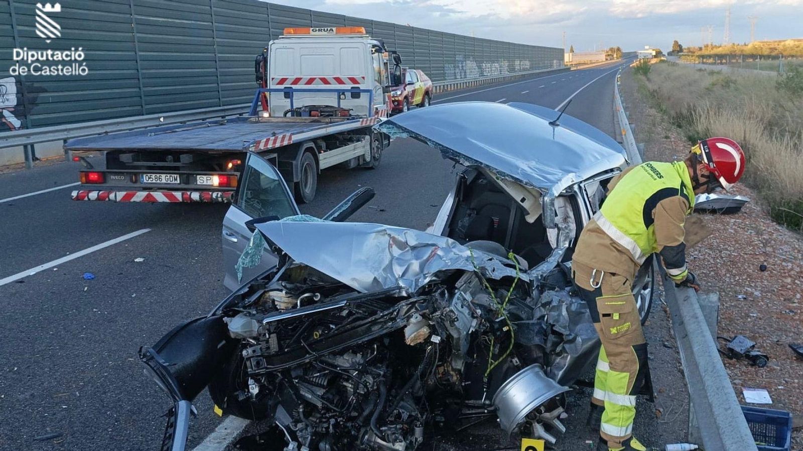 Accident a la carretera N-340, a l'altura de Benicarló aquest diumenge