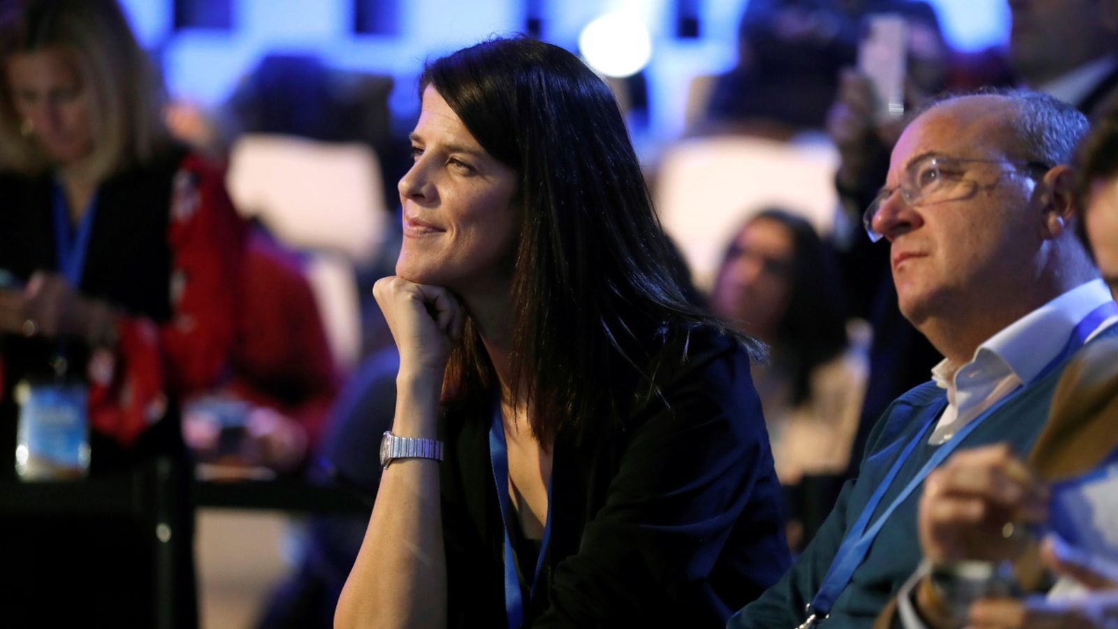 Ruth Beitia, durant la convenció nacional del PP
