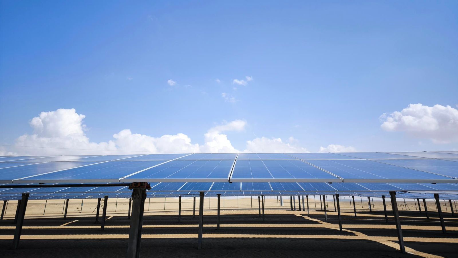 Els panells solars ocupen 24 quilòmetres quadrats a uns 30 km d'Abu Dhabi
