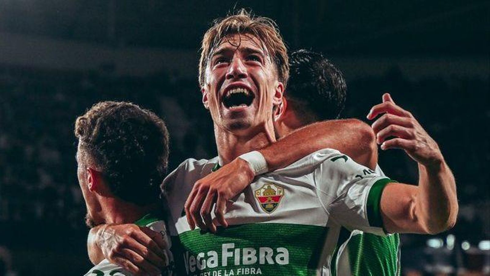 Els jugadors de l'Elx celebren un gol Els jugadors de l'Elx celebren un gol