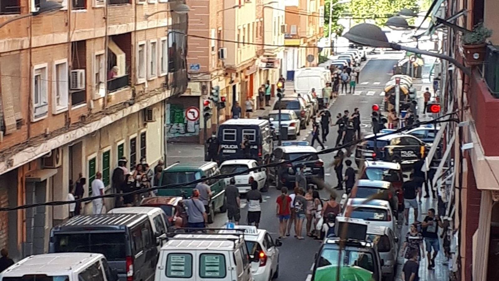 Imatge d'arxiu d'una recent baralla en el barri valencià d'Orriols