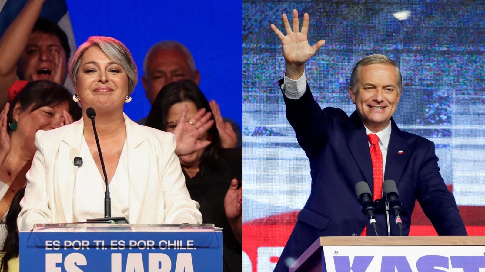 Jara i Kast celebren els resultats electorals, este diumenge