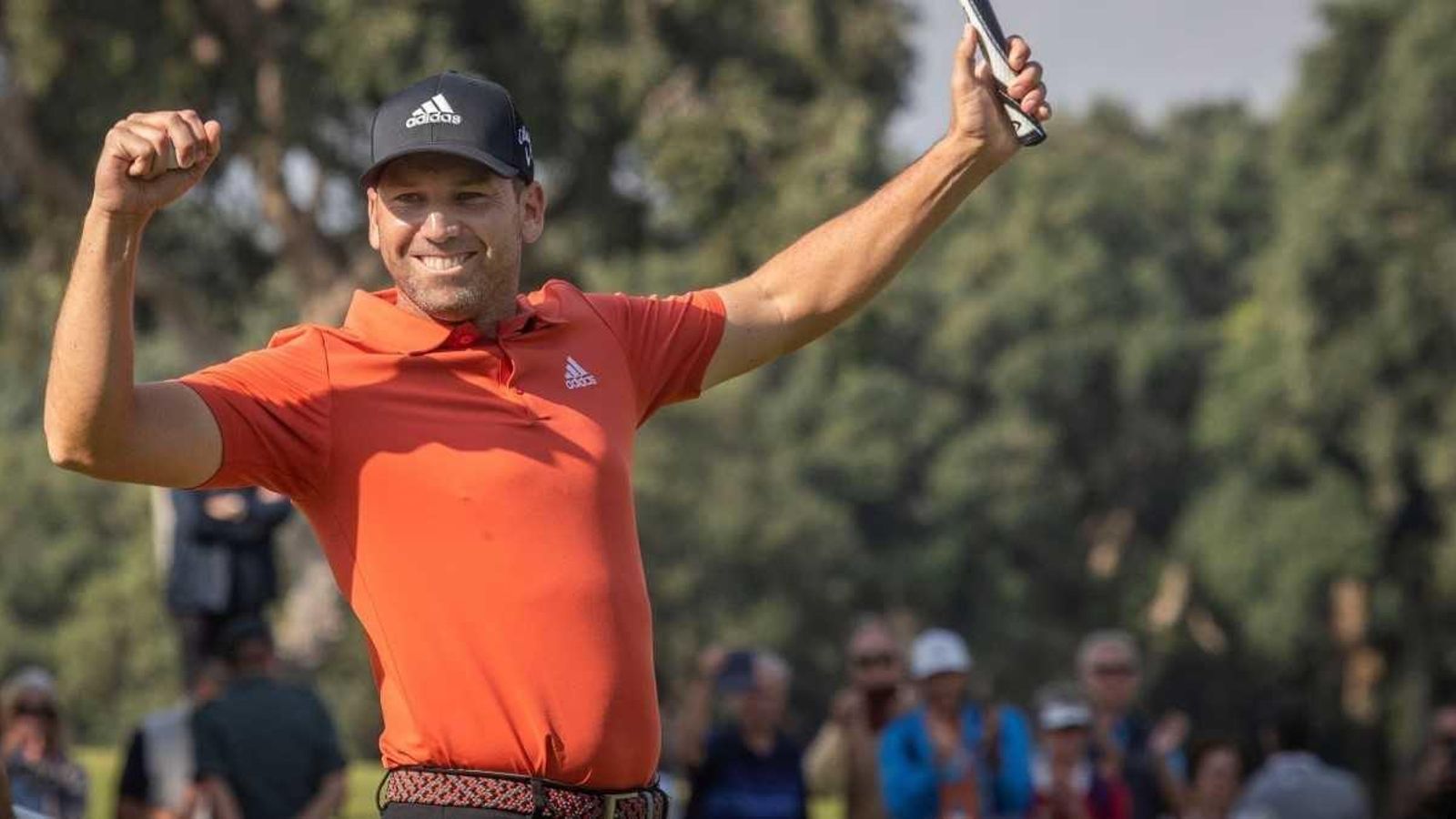 Sergio García celebra el triomf en l’Andalucía Valderrama Masters