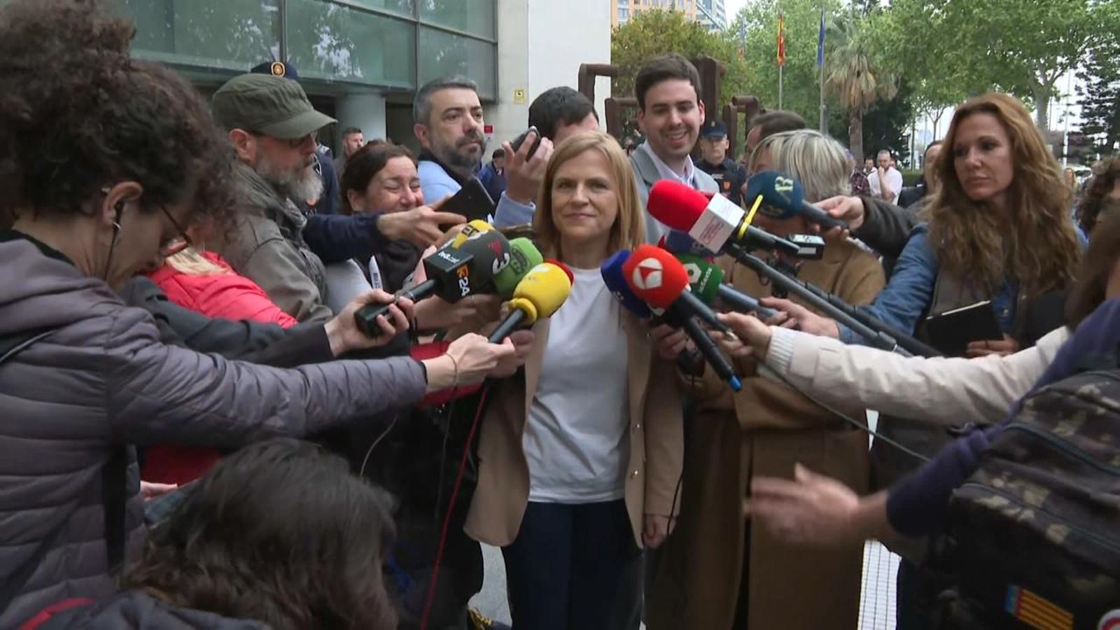 Pilar Bernabé, el dia de la seua declaració davant la jutgessa Bernabé declara per la dana