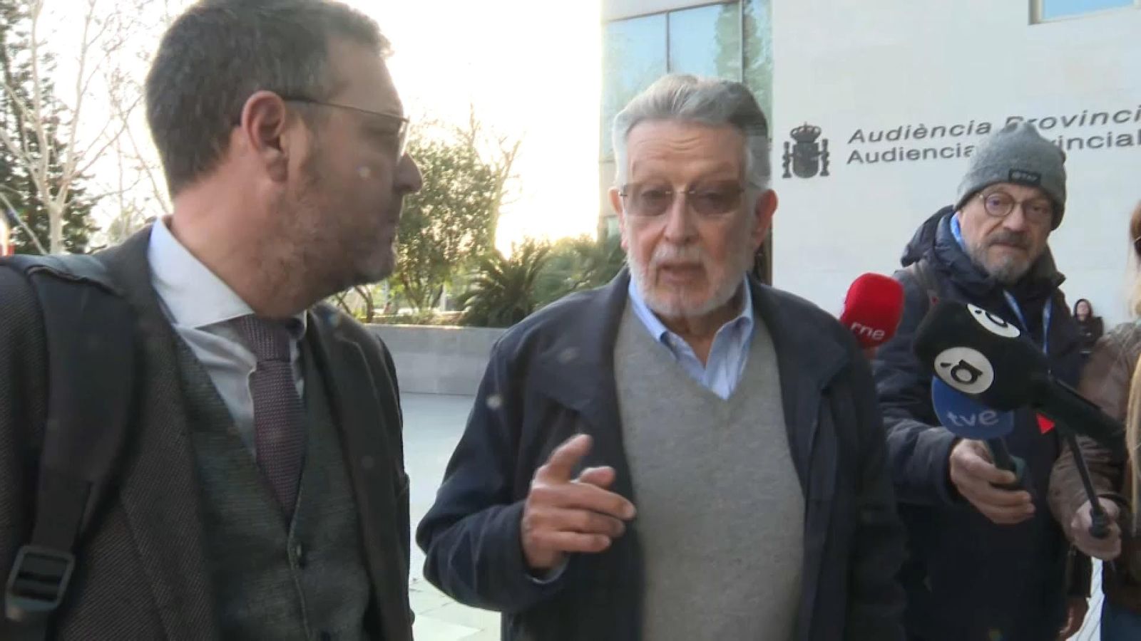 L'exvicealcalde de València, Alfonso Grau, en l'arribada a la Ciutat de la Justícia