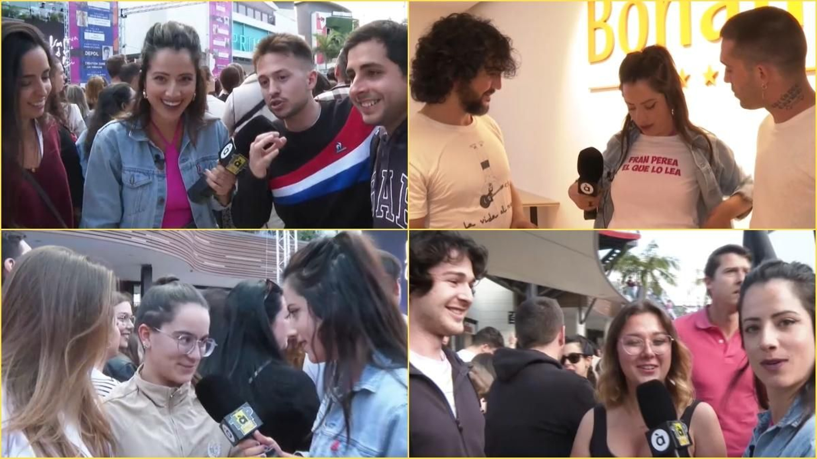 Nerea Sanfe parla amb el públic en el concert de Fran Perea