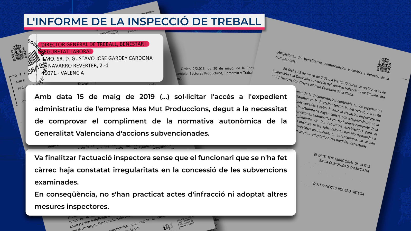 Informe de la Inspecció de Treball