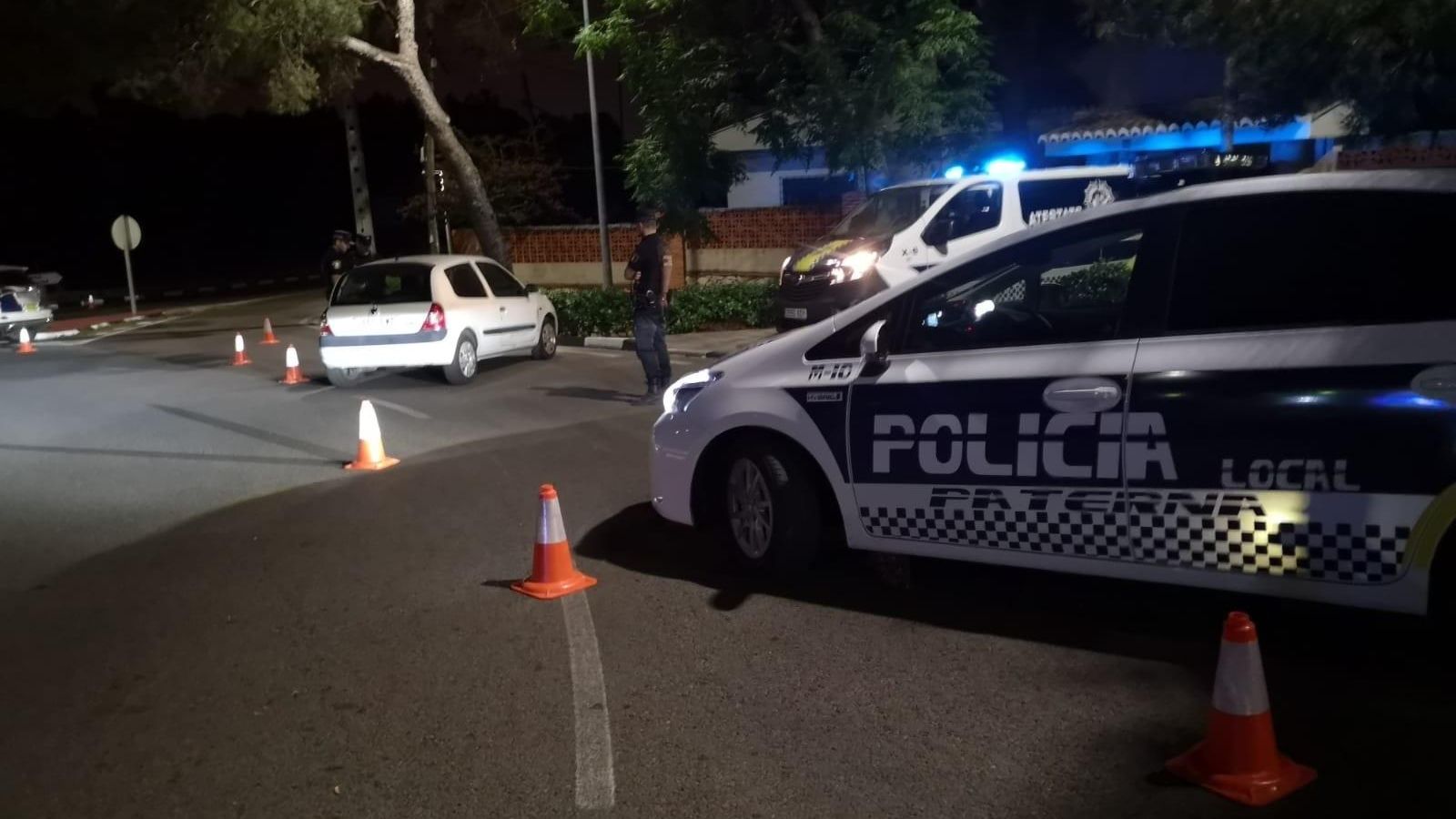 Imatge d'arxiu d'un control de la Policia Local de Paterna