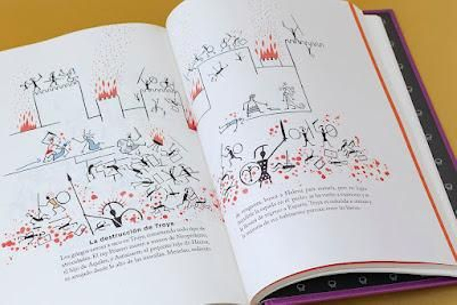 Imatge de la Iliada il·lustrada per Calpurnio en 2022 per a l'editorial Blackei Books