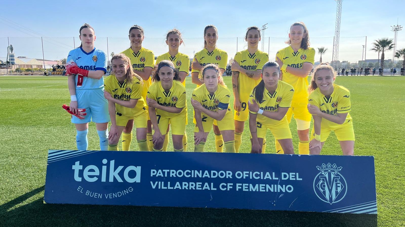 Així posaven les jugadores del Vila-real abans dels partits