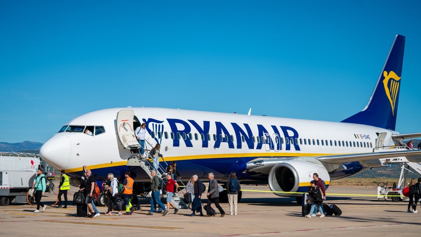 Un avió de Ryanair a l'aeroport de Castelló