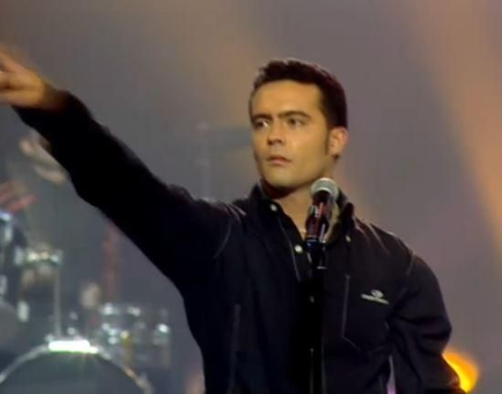 José Manuel Casañ durant una actuació als anys 80