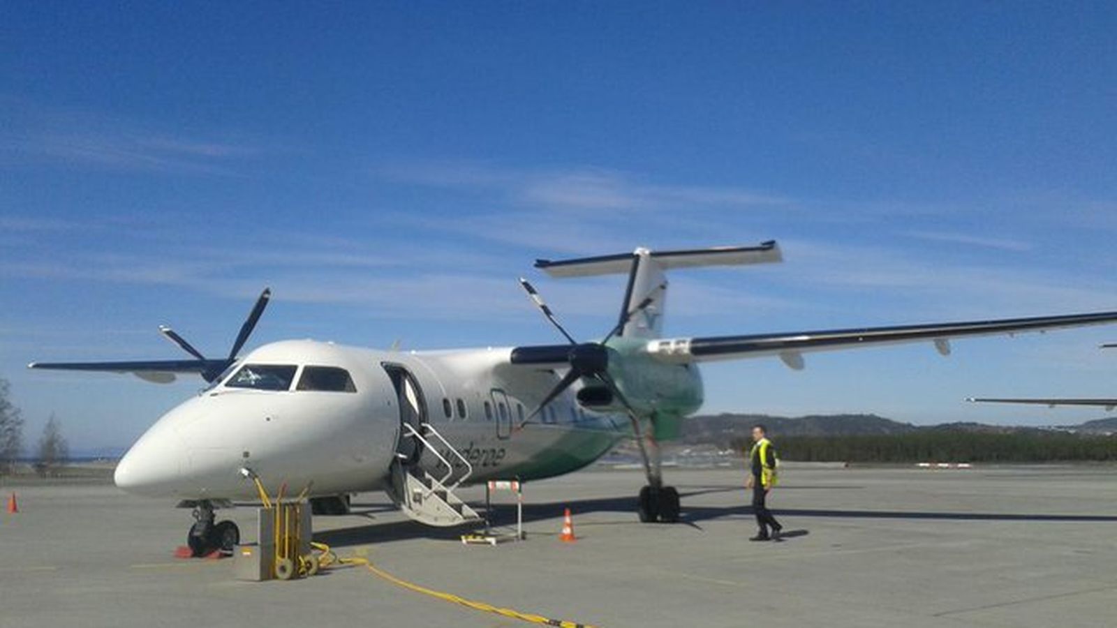 Un dels avions de la companyia noruega Wideore