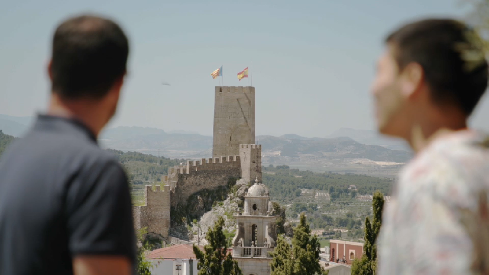 Vista panoràmica del castell de Banyeres de Mariola