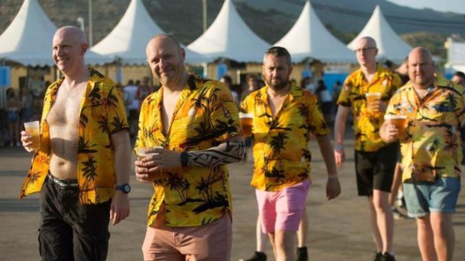 Turistes britànics en el Festival Internacional de Benicàssim Turistes britànics en el Festival Internacional de Benicàssim
