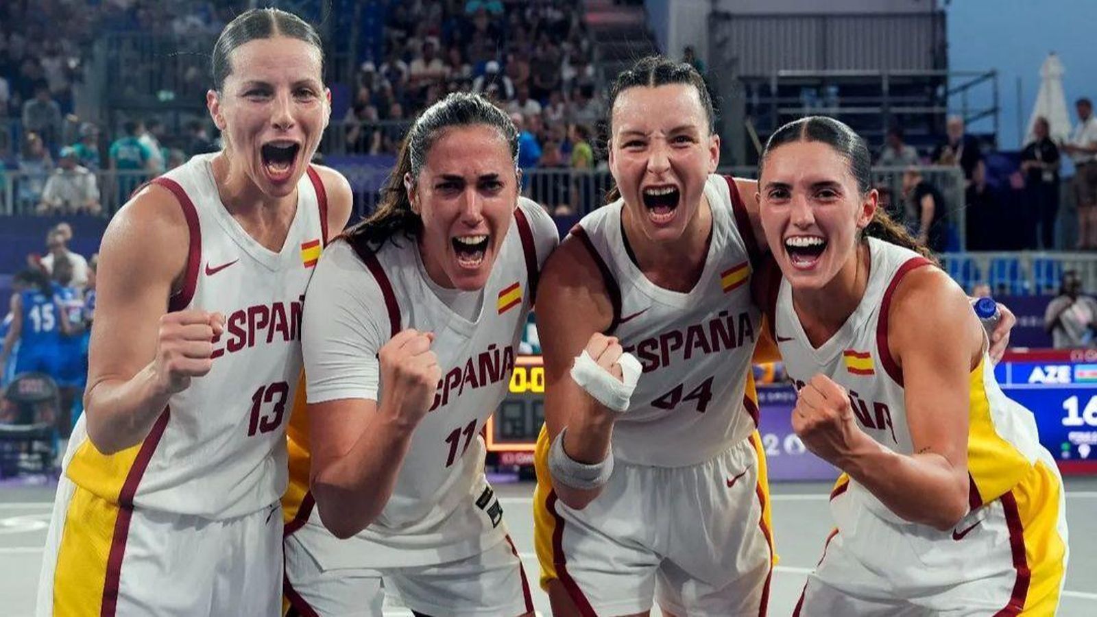 L'equip de 3x3 de bàsquet amb les valencianes Sandra Ygueravide i Vega Gimeno L'equip de 3x3 de bàsquet amb les valencianes Sandra Ygueravide i Vega Gimeno