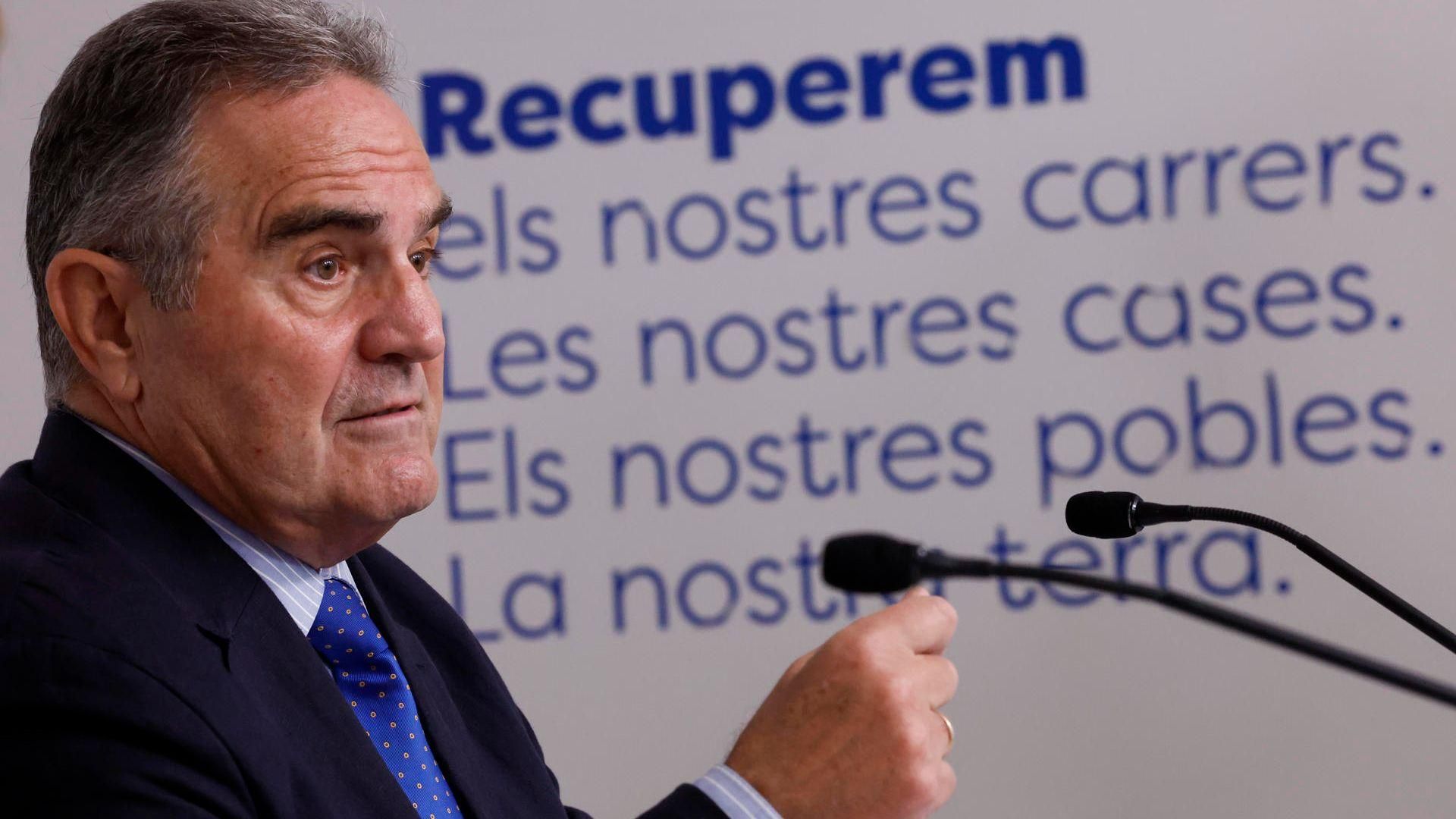 El vicepresident de la Recuperació durant la seua intervenció en la roda de premsa posterior al ple del Consell