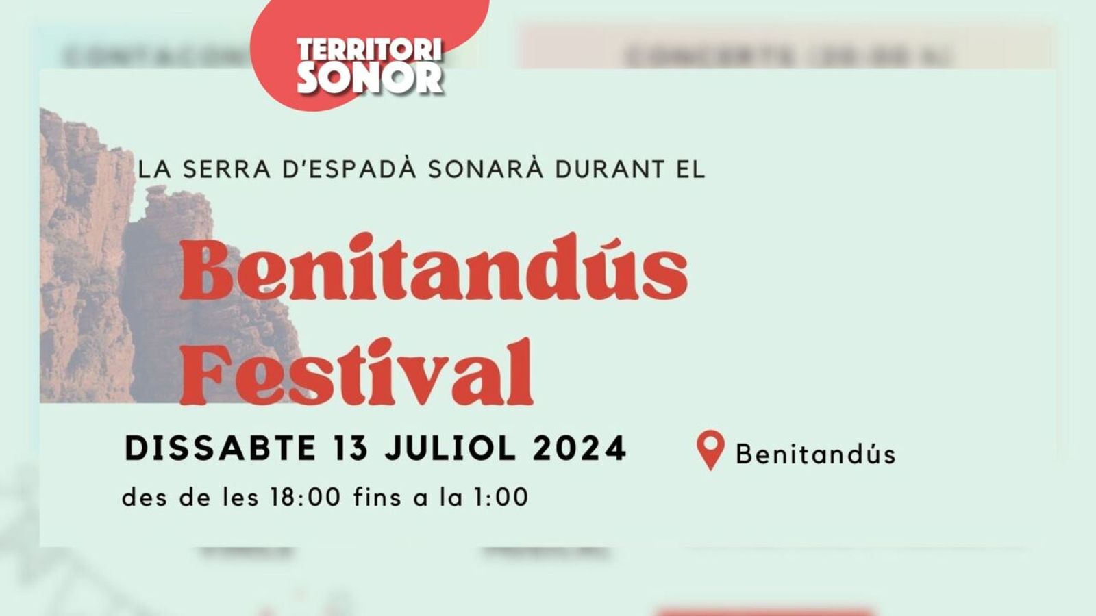 10.07.2024 | Arriba la primera edició del Benitandús Festival