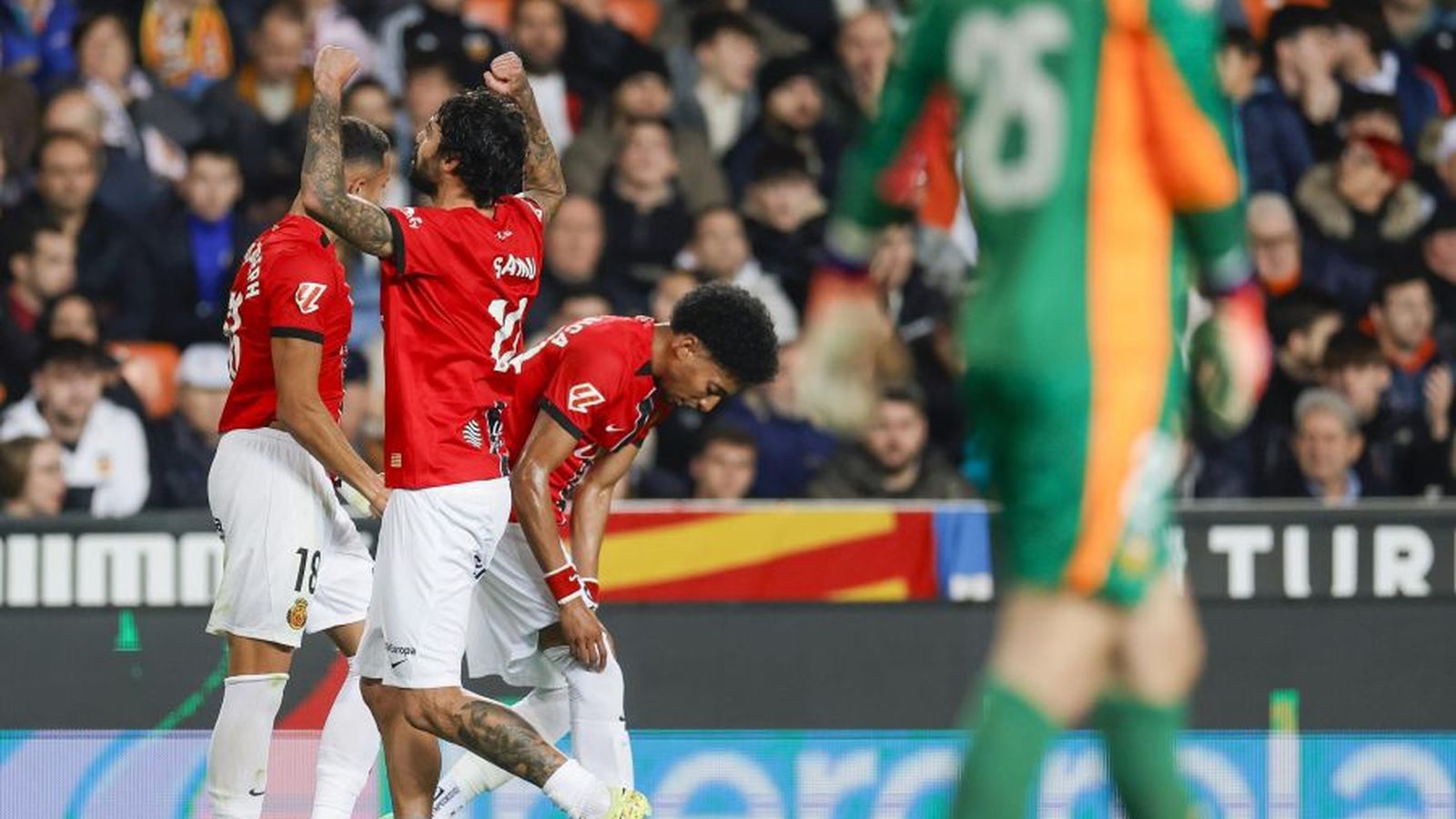 Samu Costa ha marcat el primer gol del partit