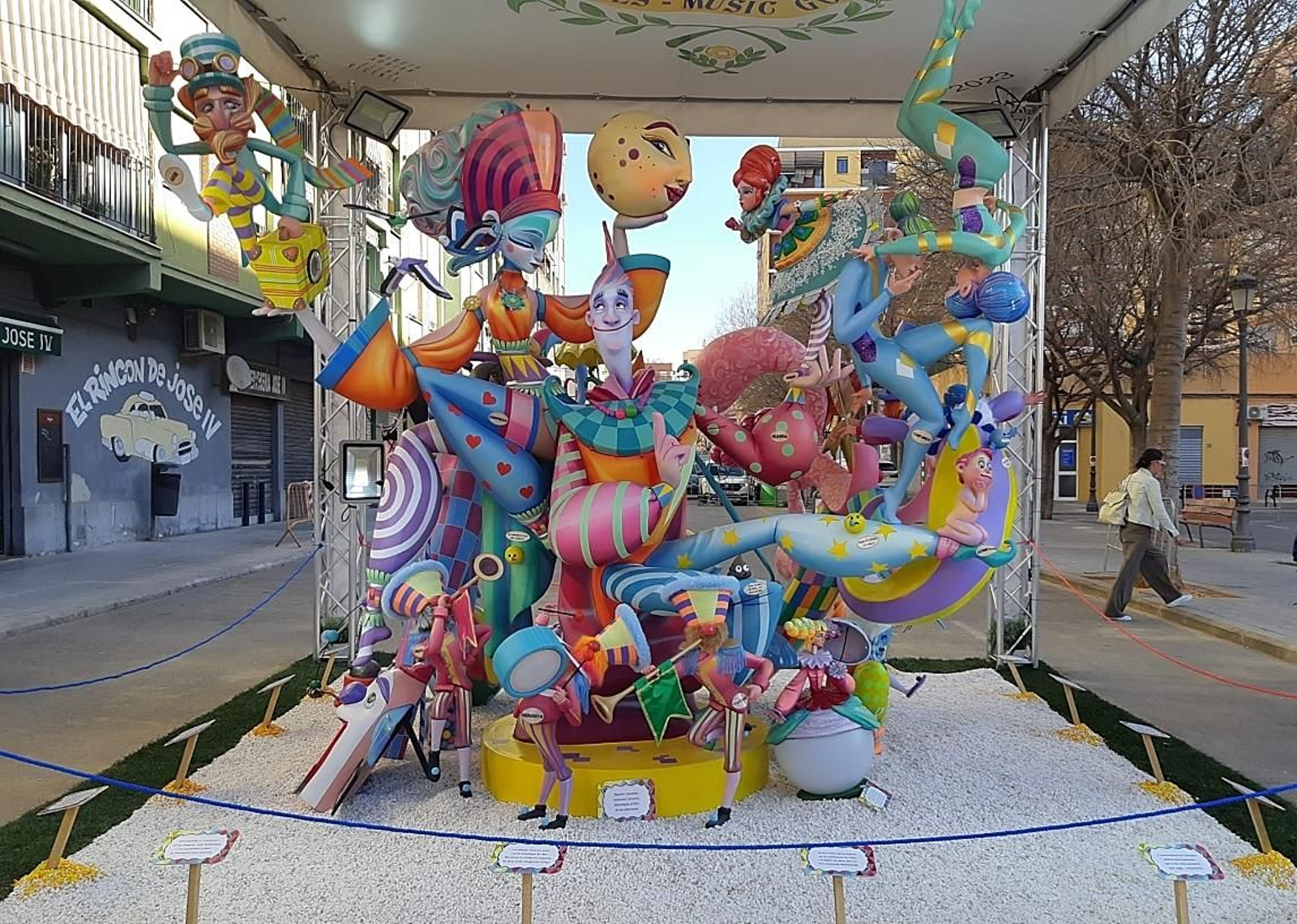 El segon premi de La Colla a les Falles 2023 és per a la falla Arxiduc Carles - Músic Gomis