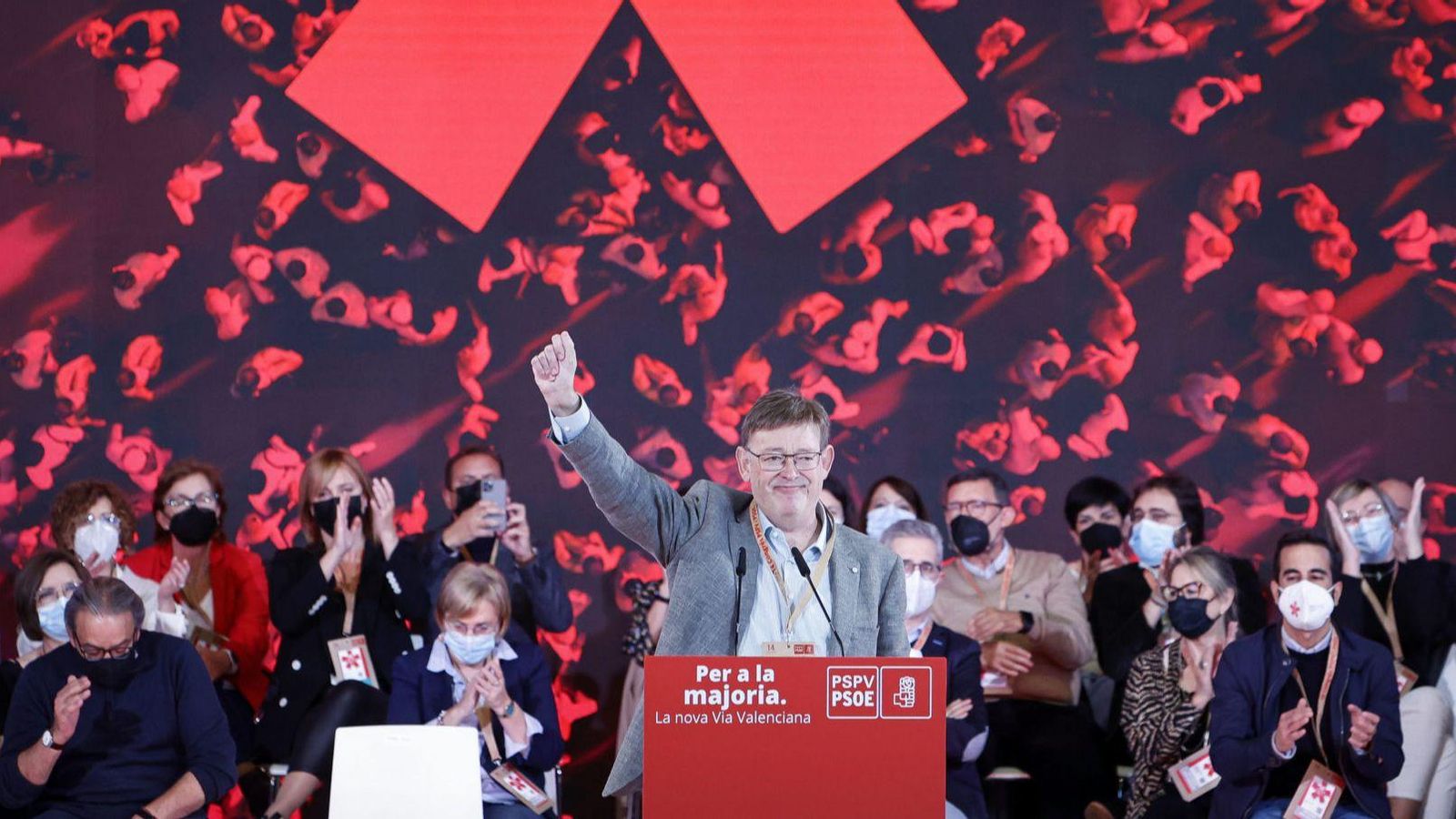 Ximo Puig durant el seu discurs en el XIV Congrés del PSPV-PSOE