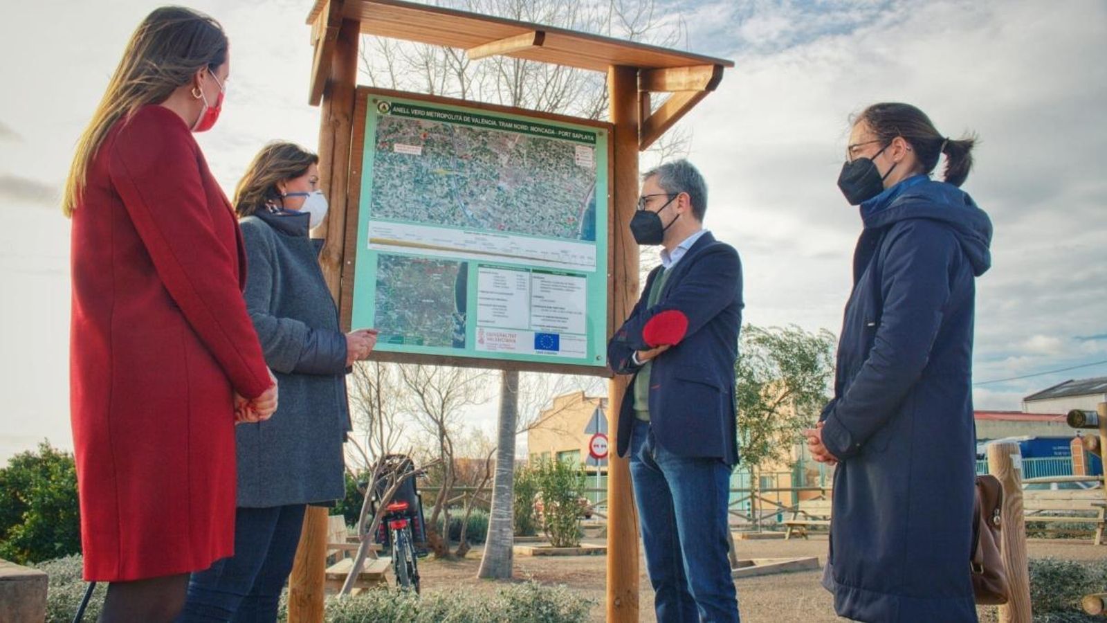 Arcadi España visita l'anell verd metropolità