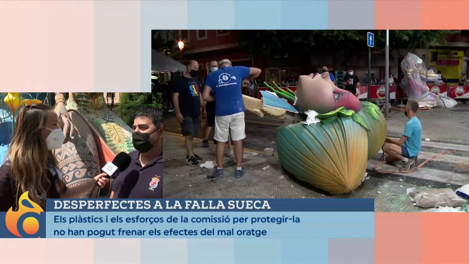 31.08.2021 |  Desperfectes en diverses falles de València i Aldaia