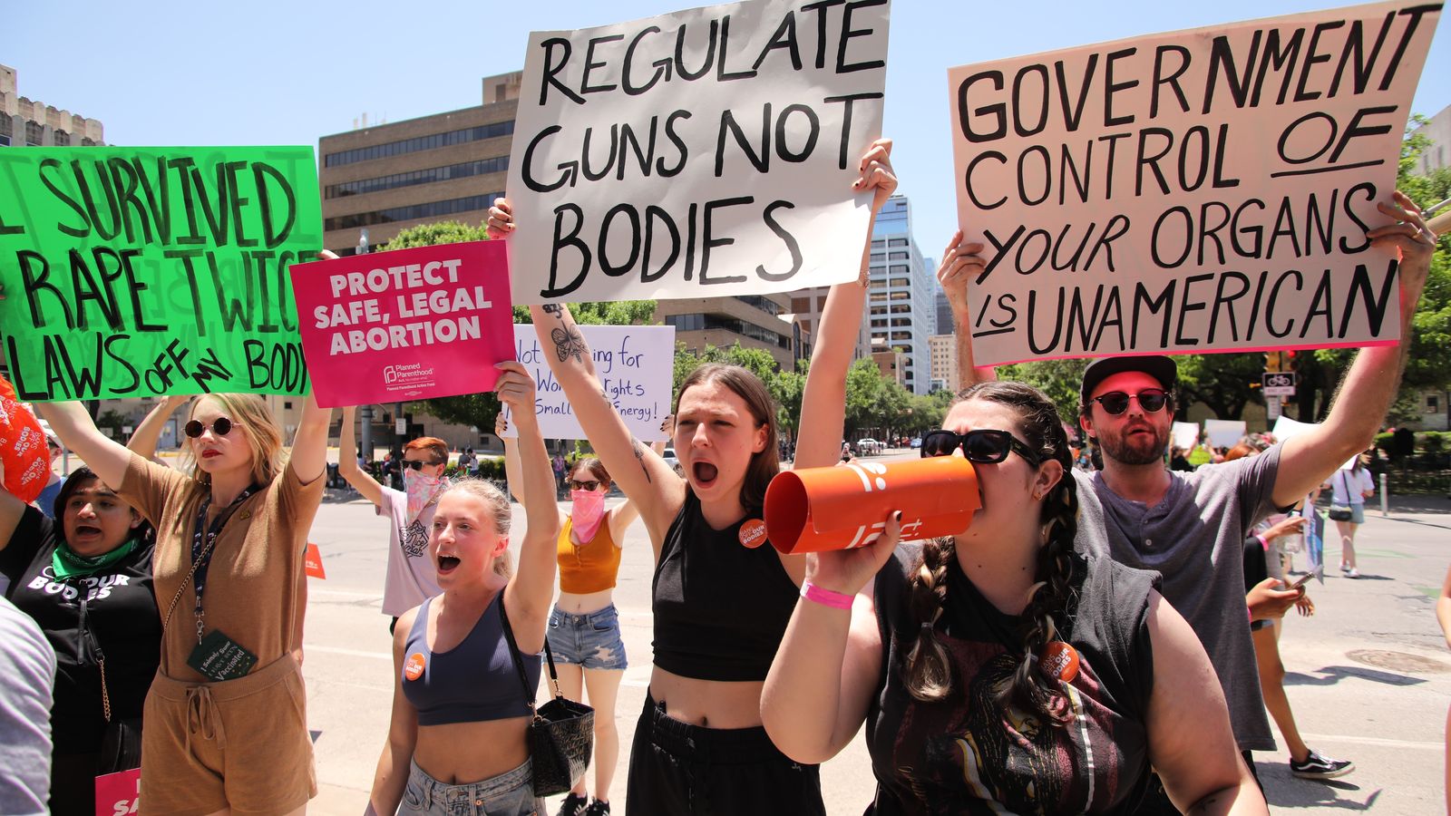 Manifestació a Austin (Texas), contra la restricció del dret a avortar (arxiu)