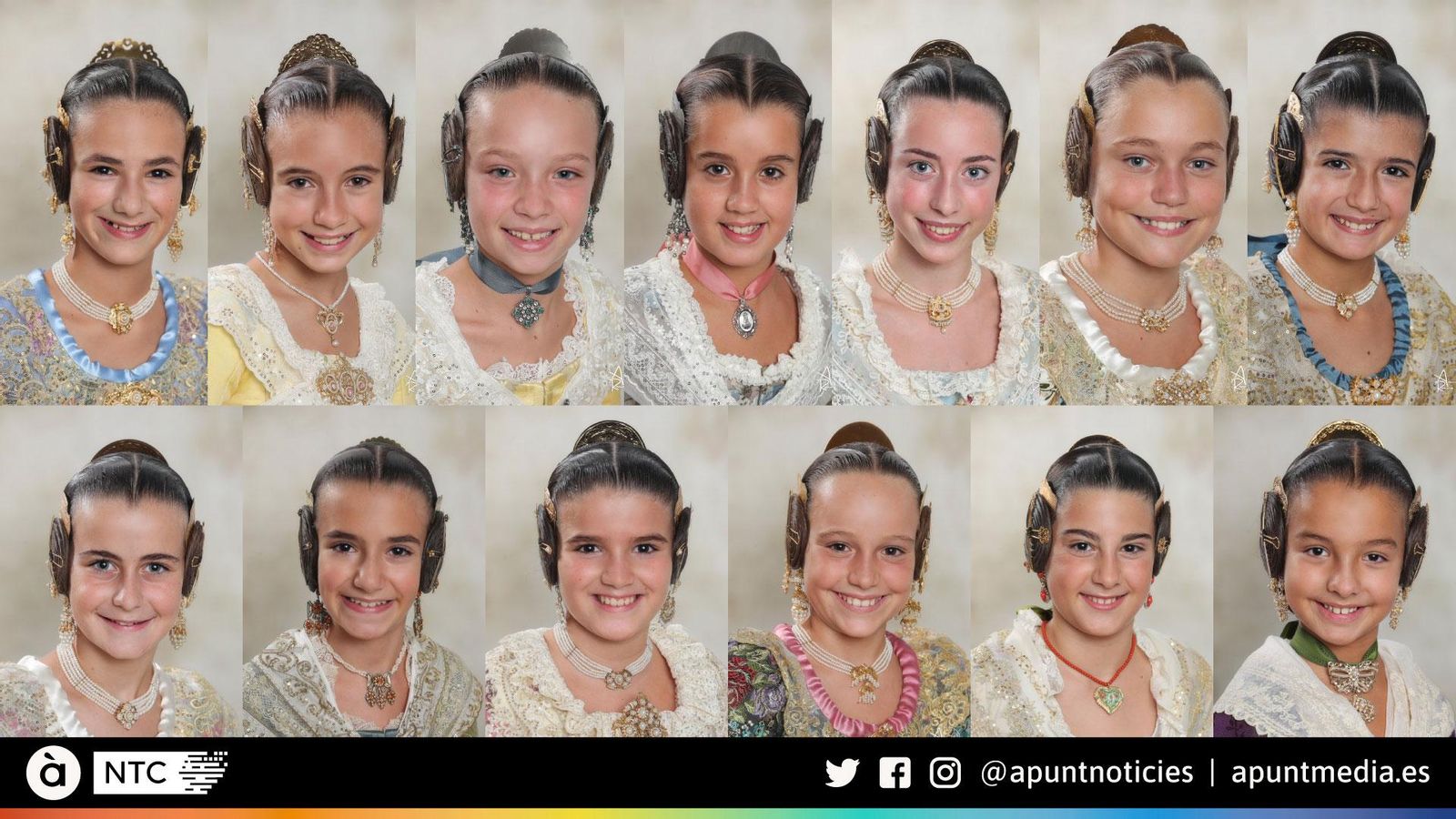 Candidates a fallera major infantil de València 2022