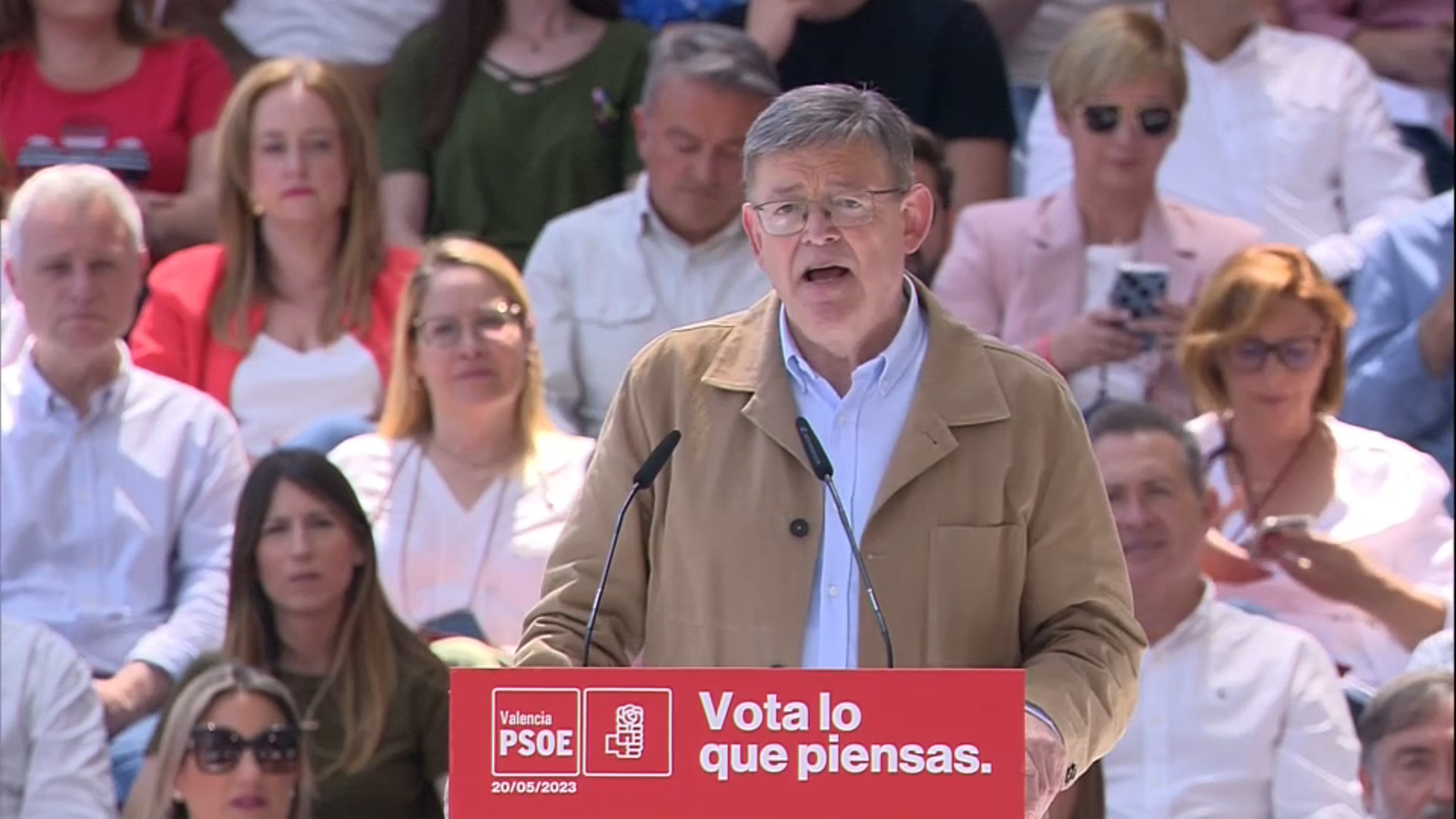 Puig en la intervenció durant l'acte del PSPV aquest dissabte Puig en la seua intervenció durant l'acte del PSPV aquest dissabte