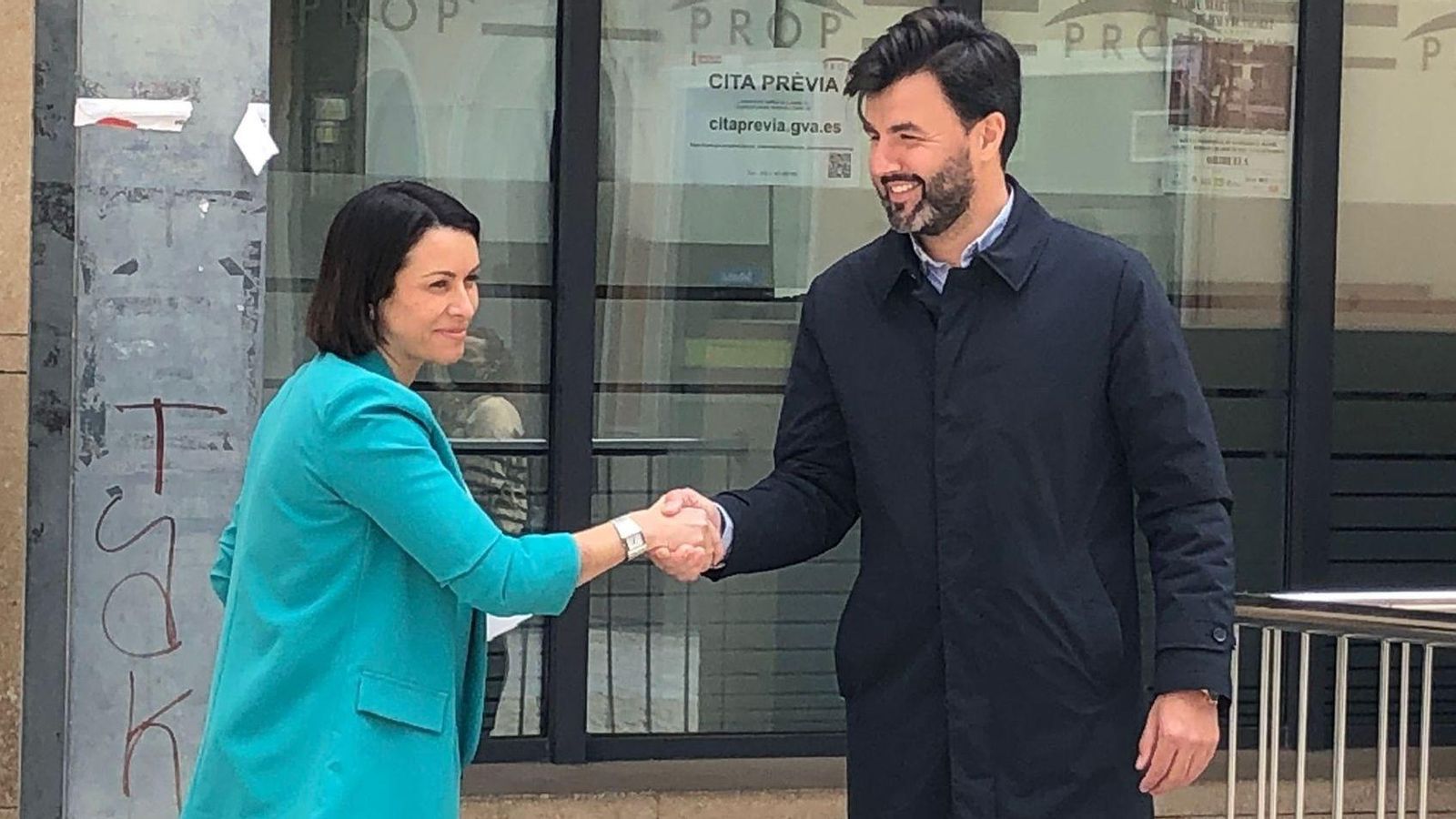 Acord entre PSPV i Cs per a la moció de censura a Oriola