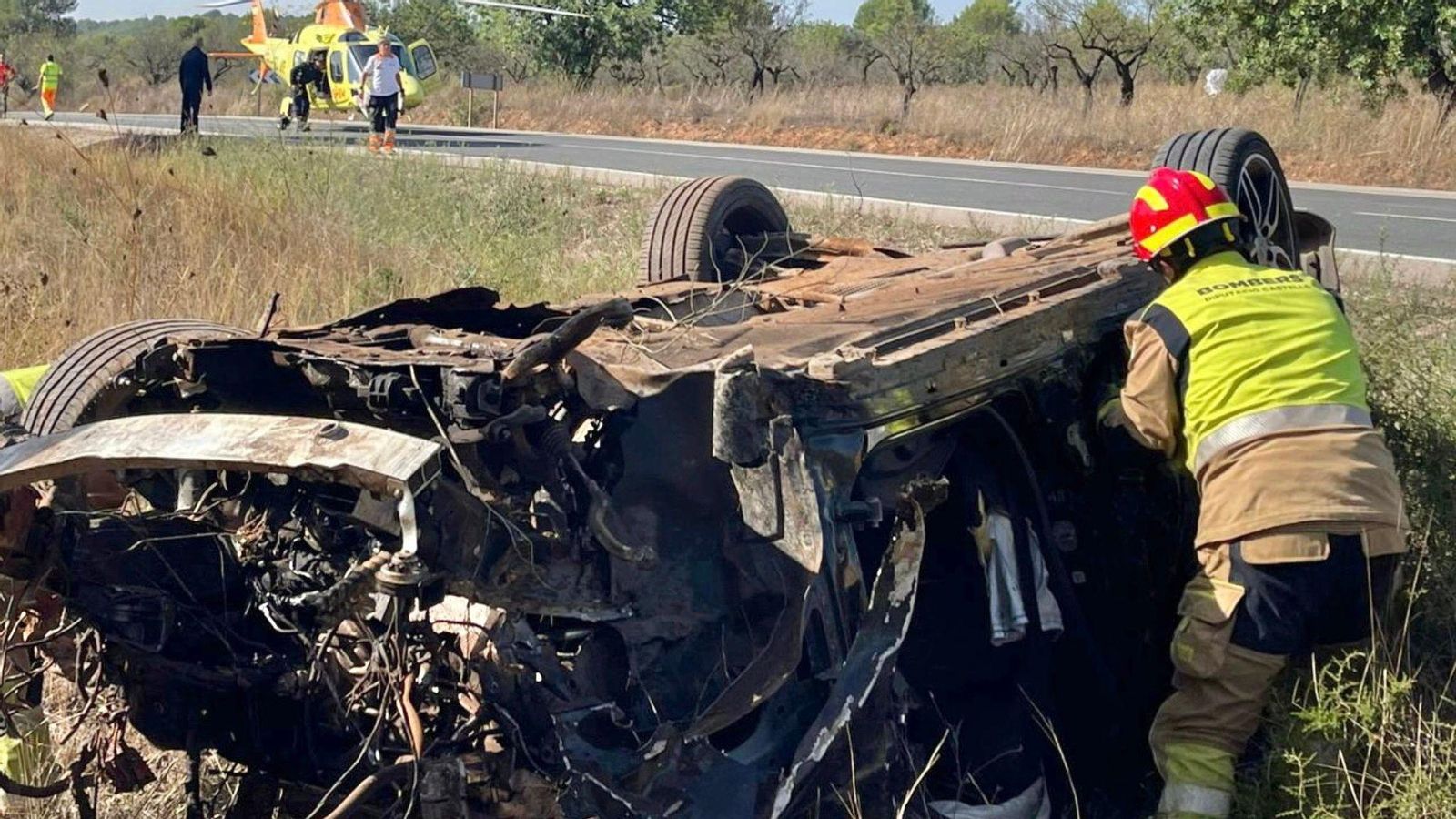 El vehicle sinistrat a l'Alcora