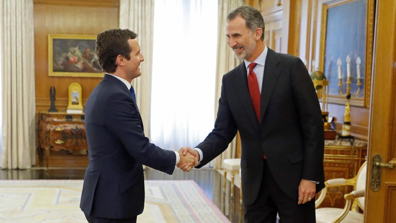 Casado i Felip VI, a la Zarzuela