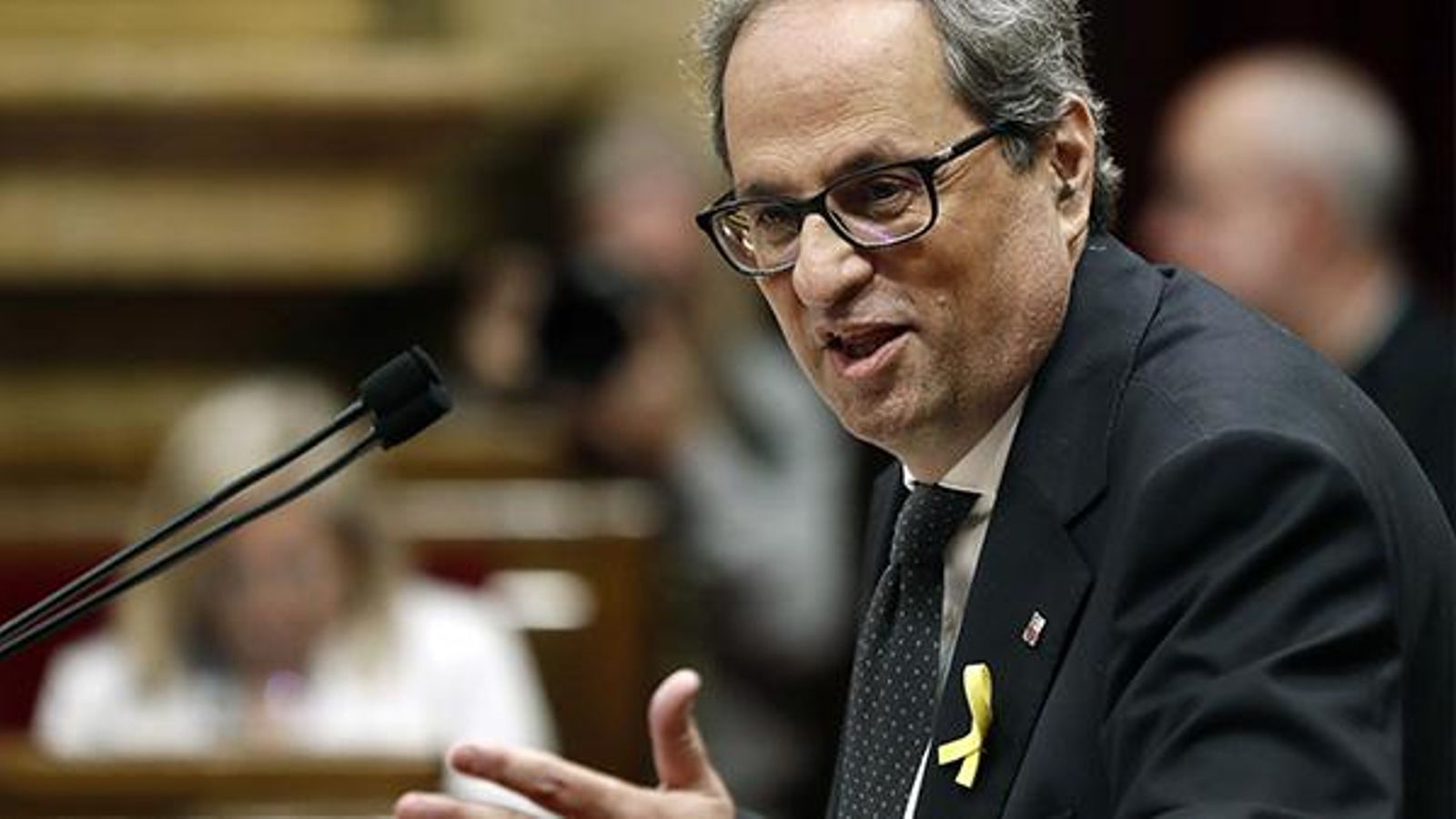 Quim Torra, president de la Generalitat de Catalunya, al Parlament