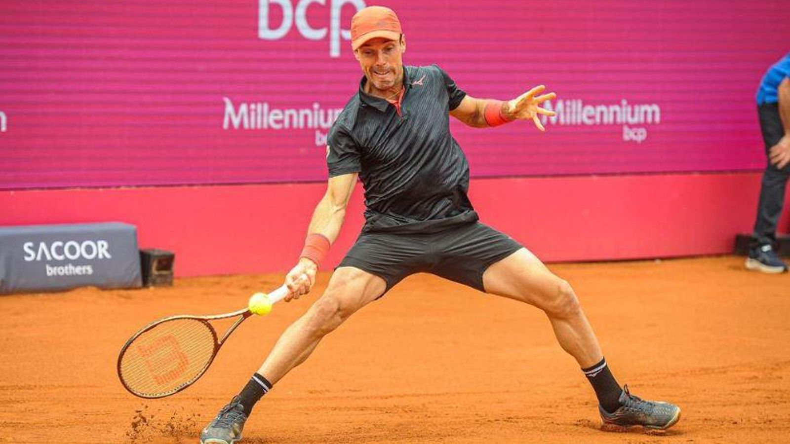 Bautista, durant un punt del partit