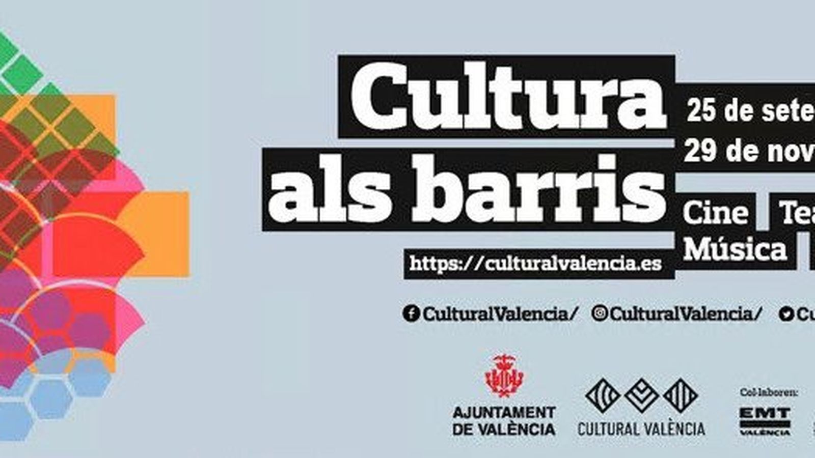 Torna 'Cultura als barris' a València amb mesures de seguretat
