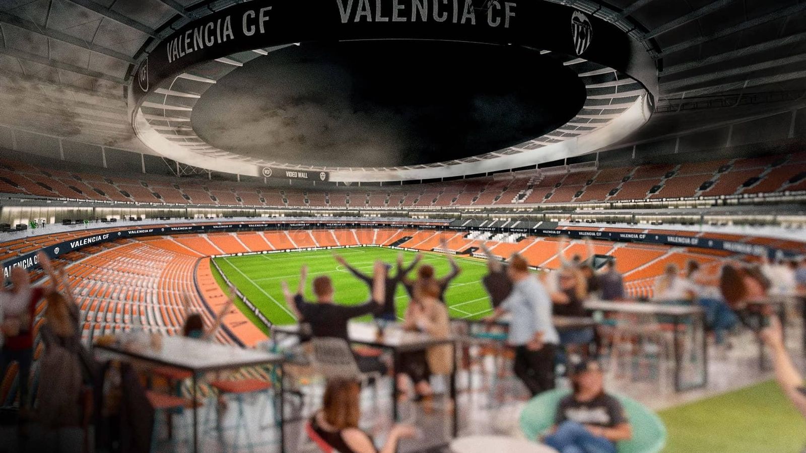 Recreació del nou Mestalla Recreació del nou Mestalla