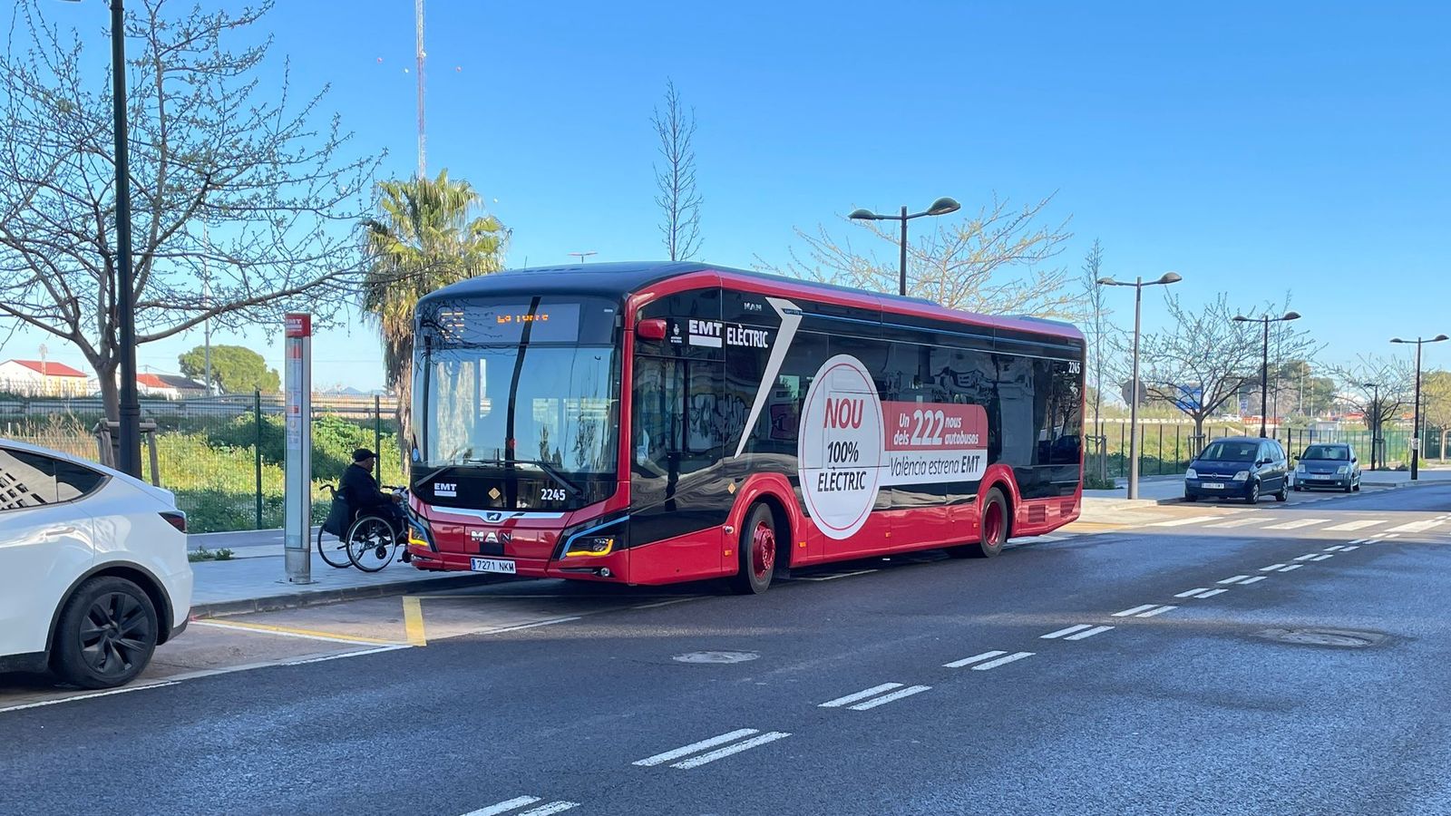 Un dels nous autobusos de la línia 59 que connectarà Sociòpolis amb el centre de València