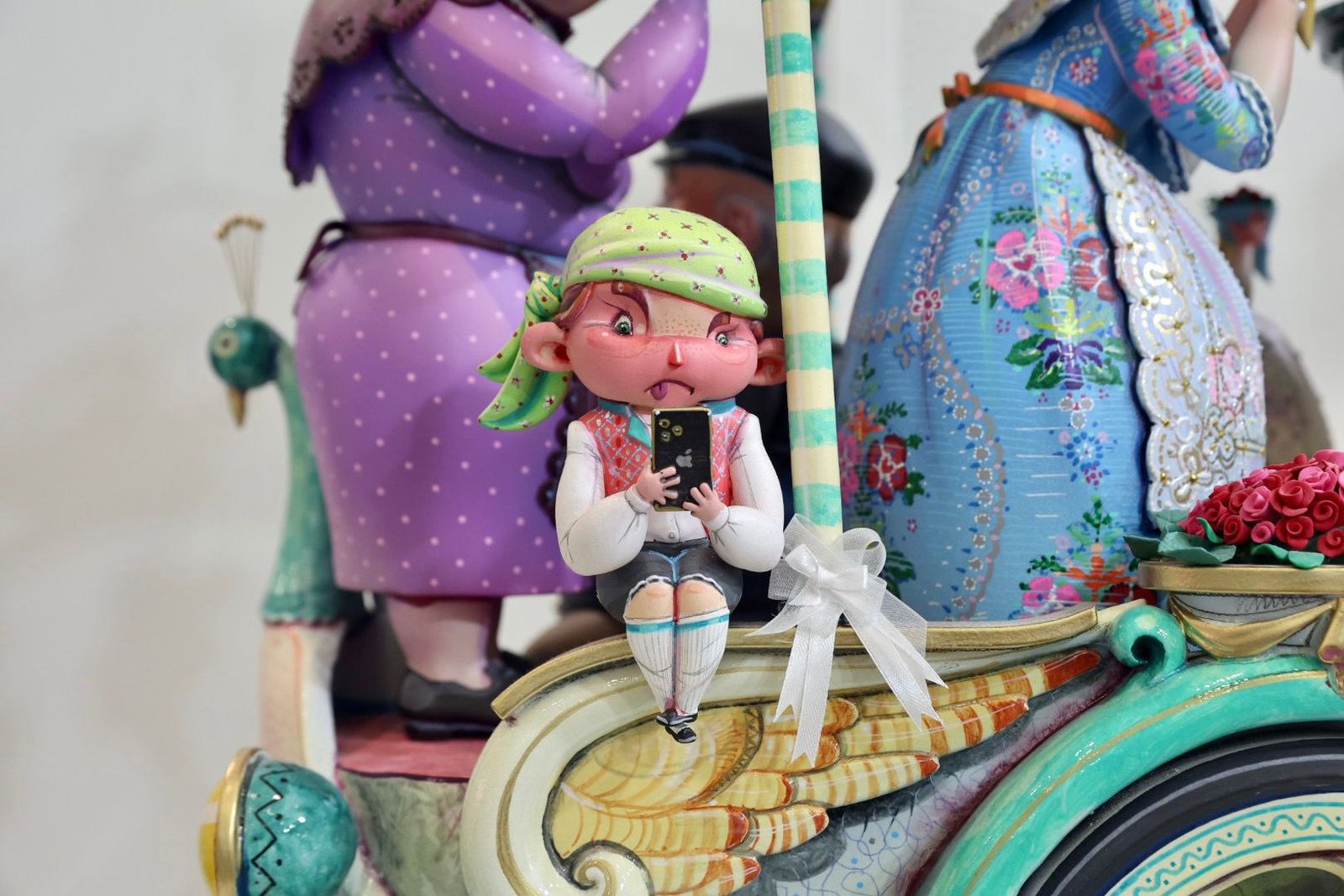 Detall del ninot indultat infantil 2022, de la comissió Convent de Jerusalem-Matemàtic Marzal, obra de l'artista faller José Gallego Gallego