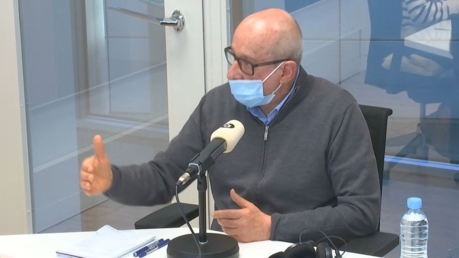 Fernando Rodrigo, membre d'Economistes davant de la crisi, durant la seua intervenció en 'Les notícies del matí'