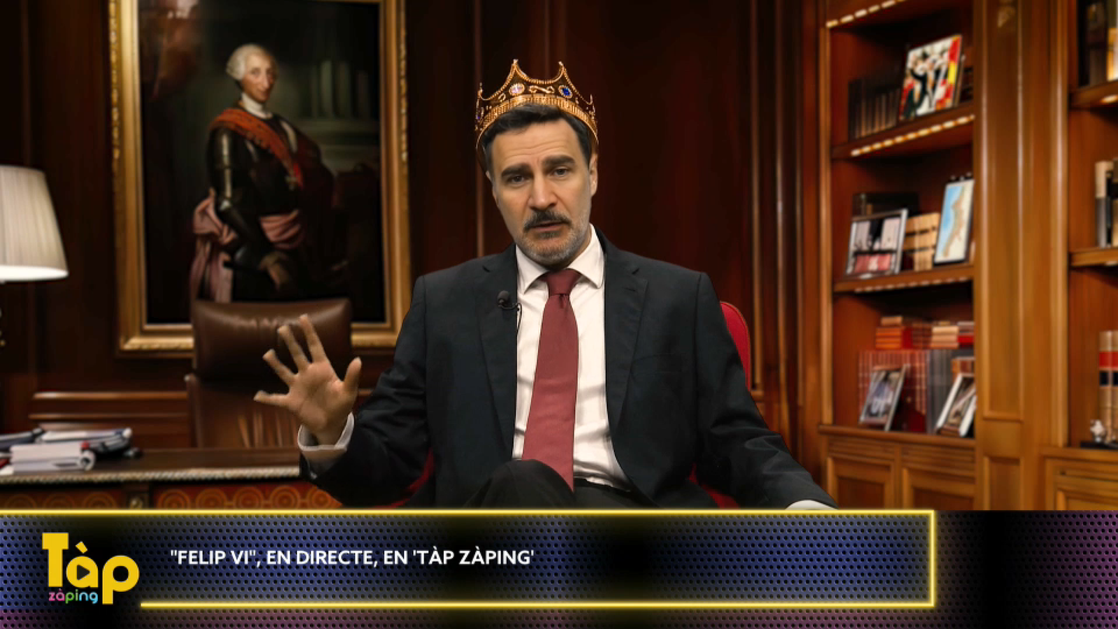 El 'fake' Felip VI parla amb TàP Zàping sobre el discurs i el sopar de la nit de Nadal