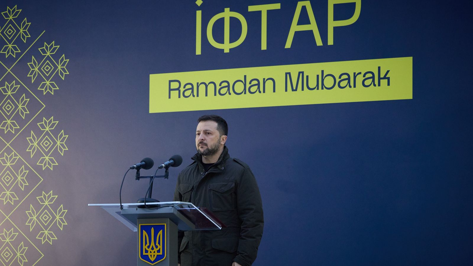 Zelenski en la celebració del Ramadà