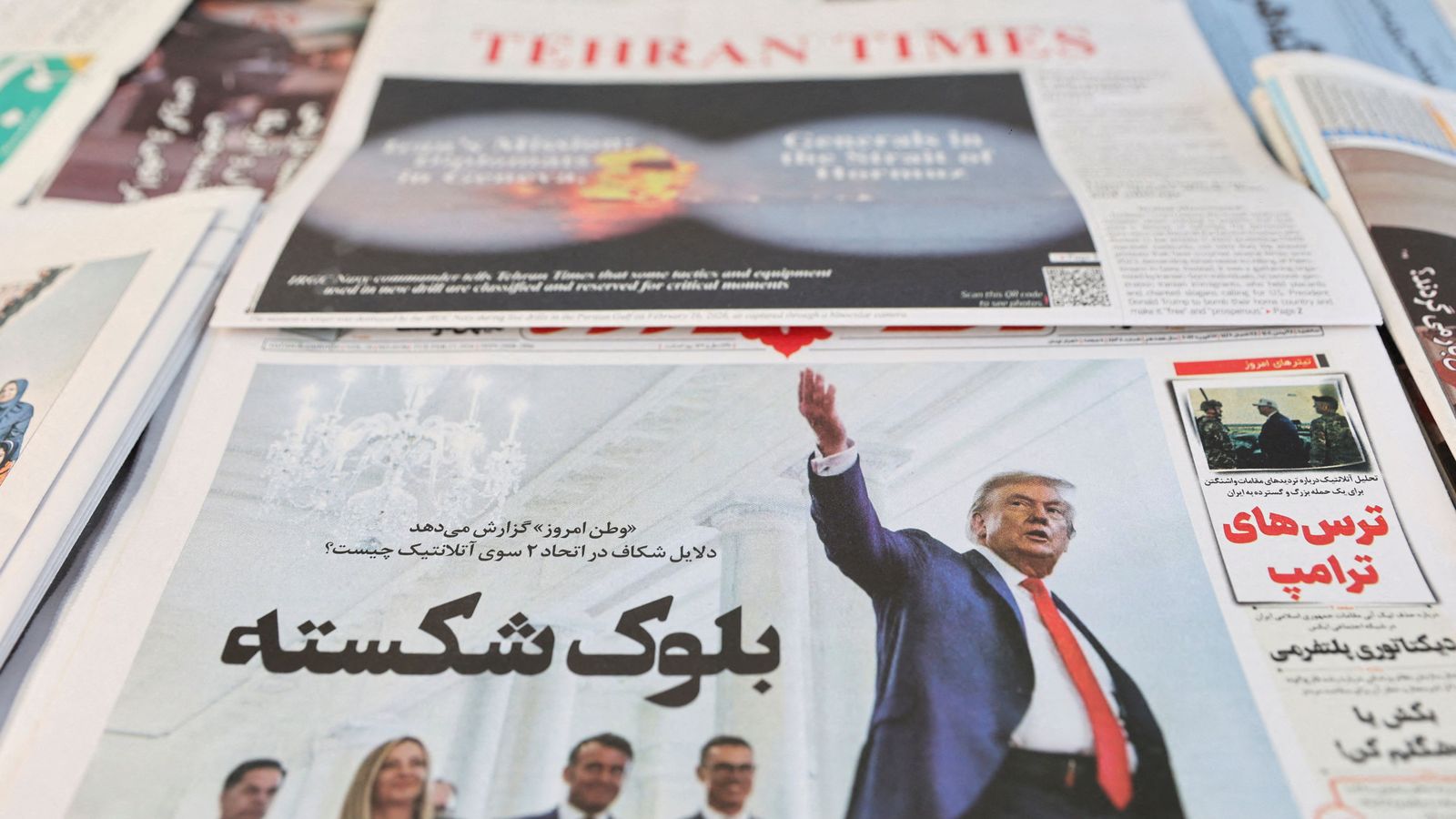 Un diari iranià amb Trump a la portada