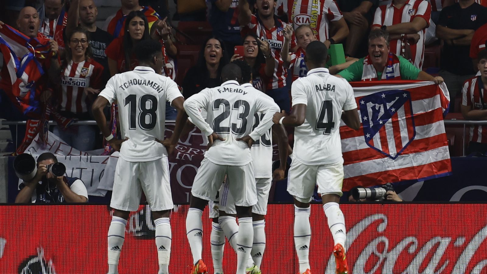 Imatge del partit entre l'Atlètic i el Reial Madrid