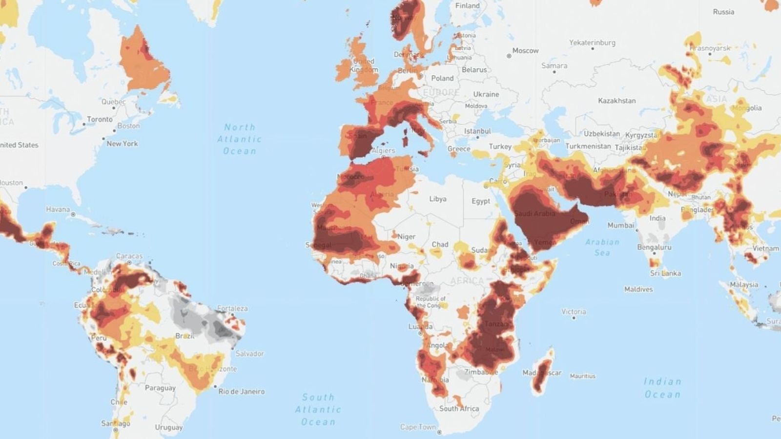 Índex del canvi climàtic global del 27 d'octubre de 2022 revela alts canvis en les temperatures